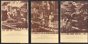 ST SAVIN en Lavedan 65 Hohe Pyrenäen 3 CPA Holzmalerei der Wunder RAR - Bild 1 von 2