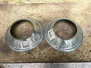 (2) Nuovo Hart & Cooley 16021 B-Vent Collare 3 Dia Tempesta Zincato Tondo 3RS - Foto 1 di 2