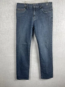prAna Breathe Jeans Men’s 33 Blue Stretch Slim Fit Comfort Denim Pants - Picture 1 of 14