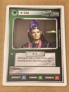  Star Trek CCG Beta WB 1995 Selok - Picture 1 of 2
