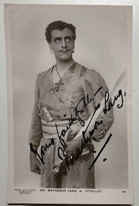 POSTAL DE COLECCIÓN OTHELLO RARA FIRMADA MATHESON LANG DE COLECCIÓN PERCY GUTTENBERG - Imagen 1 de 3