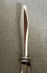 Gio Ponti Reed & Barton Sterling Silver Diamond Serving Bread Carving Knife Long - Picture 1 of 18