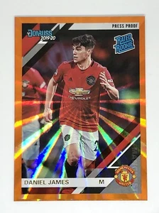 2019-20 Chronicles Soccer Daniel James Rated Rookie Orange SP Press Proof - Bild 1 von 2