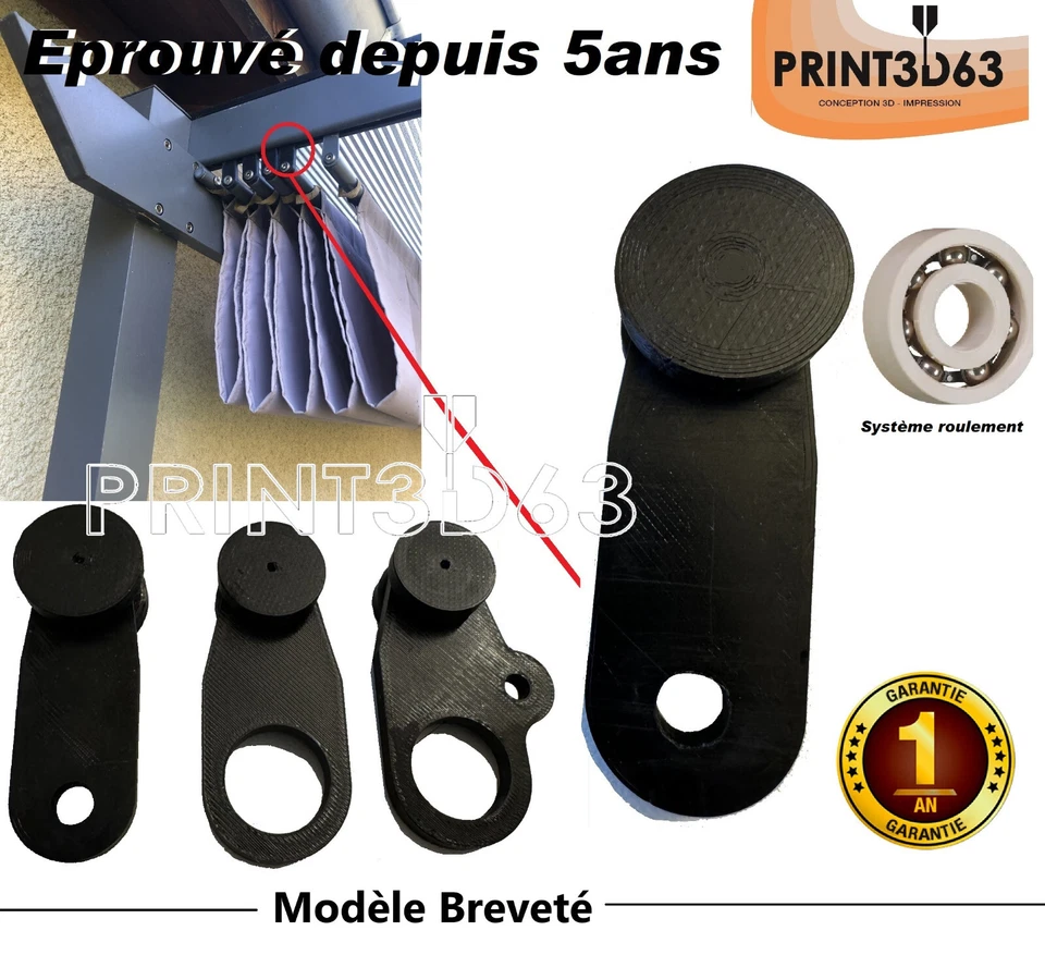 Roulette PERGOLA Niagara/Omega LEROY Merlin /Blooma Clip CASOTRAMA  garantie 1an - Photo 1/4