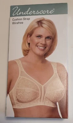 Sutiã sem fio Underscore com alça de almofada - #2788, amêndoa 40C novo na caixa - Imagem 1 de 4