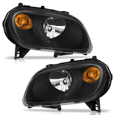 Black Headlights For 2006-2011 Chevy HHR Halogen Pair Right+Left Side Foto 1 de 4