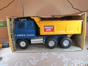 A327 ERTL Toys 3405 USA Lastwagen Container Hydraulik International L 32 CM + - Picture 1 of 22