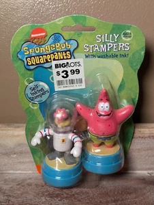 2002 Spongebob Schwammkopf SILLY STAMPERS SELBSTFÄRBEND NEU sandy & Patrick - Bild 1 von 2