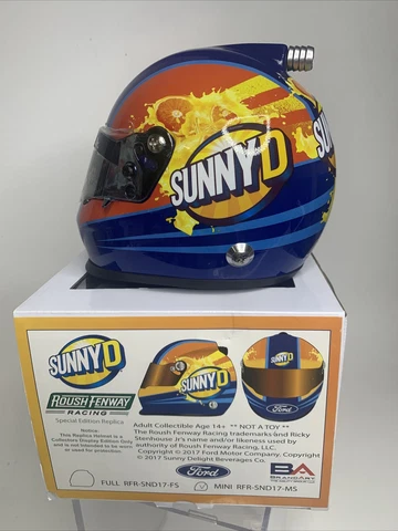 Ricky Stenhouse  Sunny D Replica NASCAR Mini Helmet - Roush Fenway Racing Cover
