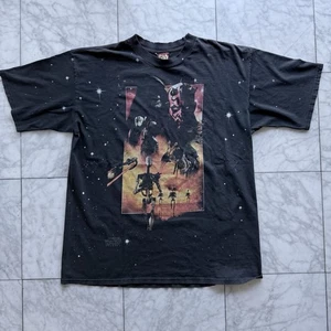 Vintage Star Wars Episode 1 Phantom Menace AOP Sith Lord Darth Maul T Shirt  XL - Picture 1 of 4