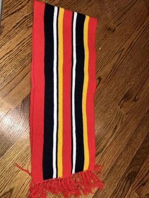 Bufanda vintage a rayas para hombre, roja/azul marino/amarilla/blanca Foto 1 de 2