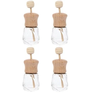 4 Pcs Fragrance Container Glass Essential Oil Perfume Bottles Car - Bild 1 von 12