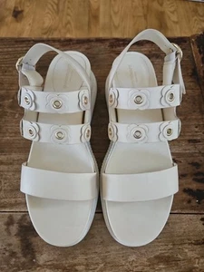 COLE HAAN 2.0 ZEROGRAND BEIGE SANDALS SZ 9B WORN 1X - Picture 1 of 6
