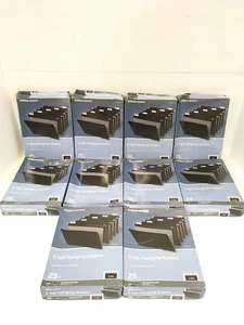 NEW 250 CT OfficeDepot Hanging File Folders 25 Ct Per Box 5-Tab Black, 10 Boxes - Picture 1 of 11