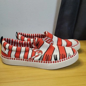 Skechers Dr. Seuss The Cat In The Hat Slip On Shoes Womens 9 Red White Stripe - Picture 1 of 6