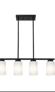 4-Light Kitchen Island Lighting, Farmhouse Linear Chandeliers, Dining Room Light - Picture 1 of 3