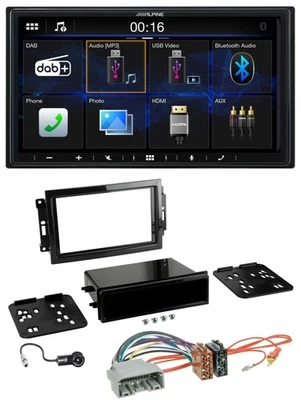 Alpine Bluetooth 2DIN MP3 DAB USB Autoradio für Chrysler 300C Dodge Caliber Jeep - Bild 1 von 4