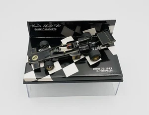 Minichamps 1:43 Emerson Fittipaldi Lotus 72 F1 1972 430720008 Campione del Mondo - Foto 1 di 7