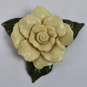 Broche prendedor vintage Cruver Chicago declaración flor 3" - Imagen 1 de 4