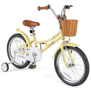 18 Inch Kids Bike Adjustable Bicycle with Reflectors and Bell for Children 4-8 Y - Picture 1 of 5