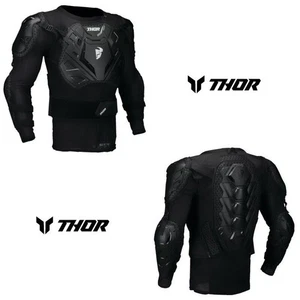 2025 thor Sentry XP2 Guard Body Armor Motocross Offroad Black Jacket - Foto 1 di 4