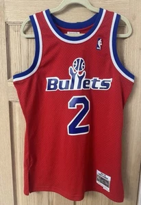 Autentica maglia Chris Webber Mitchell & Ness 1994-95 Bullets taglia M - Foto 1 di 11