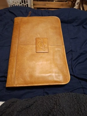 MALETÍN PORTAFOLIO RAWLINGS DE BÉISBOL CUERO TOSTADO MARRÓN CLARO - ¡DIFÍCIL DE ENCONTRAR! ¡OFERTA! ENVÍO GRATUITO Foto 1 de 4