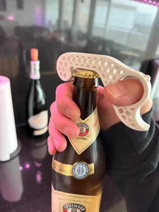 Hexagonal One-Handed Bottle Opener - Picture 1 of 8