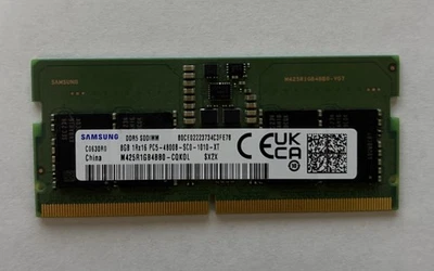 Samsung 8GB PC5-38400 DDR5 4800 MHz SO-DIMM Laptop Memory RAM (M425R1GB4BB0-CQK) - Image 1 of 2