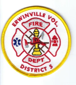 Erwinville (West Baton Rouge Parish) LA Louisiana Freiwillige Feuerwehr Dt 5 Patch - Bild 1 von 1