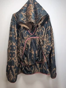 Kapital Java Kasuri Print Fleece Printed Sweatshirt Hoodie Sz L Made In Japan - Picture 1 of 9