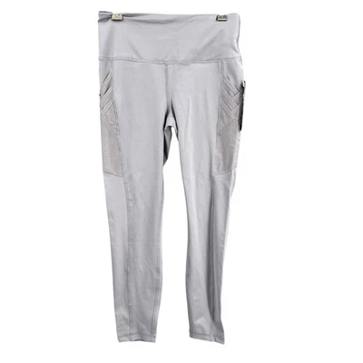 Yogalicious Lux Lilac Grey High Waist Pocket Leggings Size Medium Yoga New - Image 1 of 4