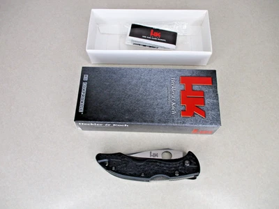 RARO HK H&K Heckler & Koch 14402 Pika II Cuchillo de Bolsillo Plegable Hecho en Banco 14402SBK Foto 1 de 4