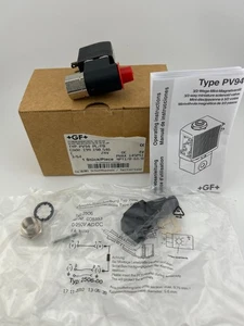 GEORG FISCHER +GF+ PV94 PL/FB 199.190.546 NPT 1/8-G1/8 24V DC ELETTROVALVOLA 145 - Foto 1 di 5