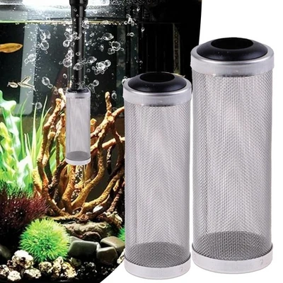 Edelstahl Aquarium Filter Zufluss Einlass Korb Mesh Shrimp Protect - Bild 1 von 4