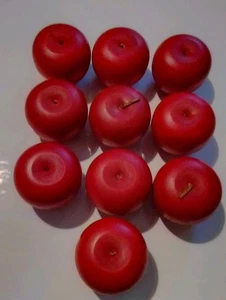 Lote de 10 manzanas decorativas de madera  - Imagen 1 de 10