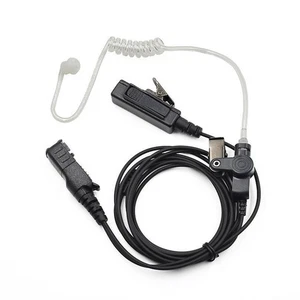 Hidden Mic PTT Earphone Earpiece Headset For Motorola Tetra Radio Talkie Walkie - Photo 1/6