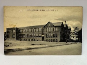 South River NJ Postkarte High School New Jersey eine lokale Ansicht - Bild 1 von 2