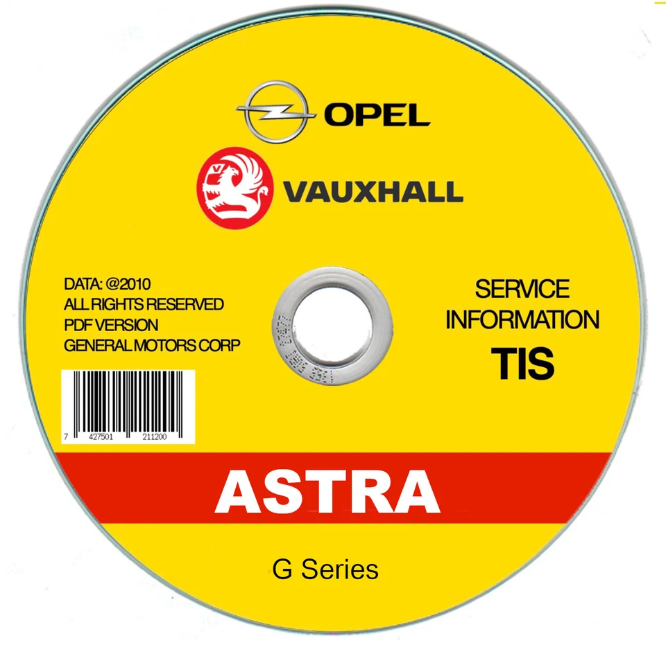 Opel Vauxhall Astra, Serie G (1998-2003) Manual De Taller En Cd - Imagen 1 de 4