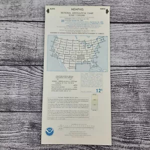35th Edition October 24 1985 MEMPHIS Sectional Aeronautical Chart - Picture 1 of 2