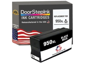 DoorStepInk Compatible Ink Cartridges For HP 950XL Black MICR-USA - Picture 1 of 6