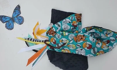 Kids Lovely Scooby-Doo team print Minky Security Blanket for Babies and toddlers - Image 1 of 4