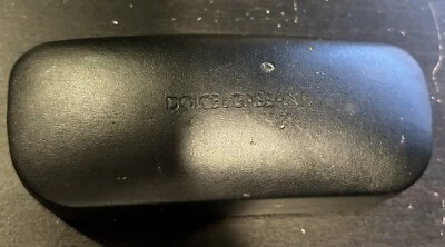 DOLCE & GABBANA Sunglasses Eyeglasses Leather Case Black Hard CLAMSHELL Fashion - Image 1 of 3