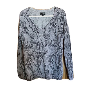 Apt 9 Damen Größe XL mehrfarbig bedruckt Rundhalsausschnitt Kaschmirmischung Pullover Sweater - Bild 1 von 5