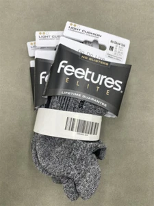 3 Pairs Feetures ELITE CUSHION Unisex No Show Tab Socks Gray Size M - Picture 1 of 5