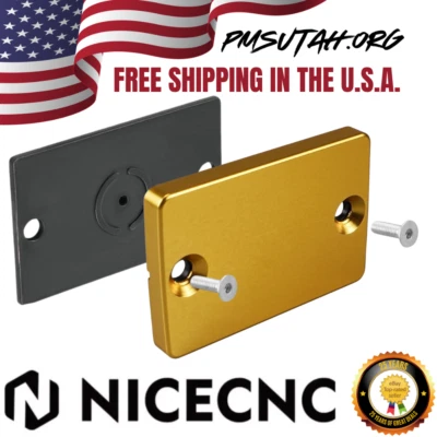 Brake Reservoir Cap Cover Gold Kawasaki KLR250 92-2005 KLR650 92-18 KLR 250 650 - Image 1 of 4