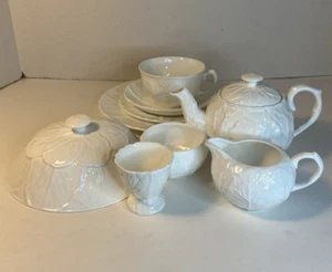 Coalport Countryware (9 piece) White Cabbage Breakfast For One England BB7 - Picture 1 of 19