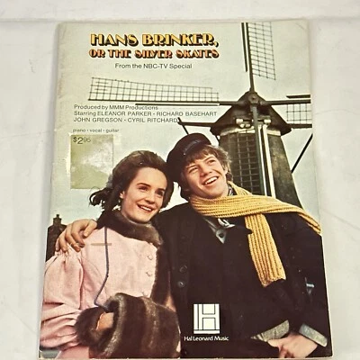 Hans Brinker Silver Skates Songbook Sheet Music Hal Leonard 1968 Movie Rare - Image 1 of 4