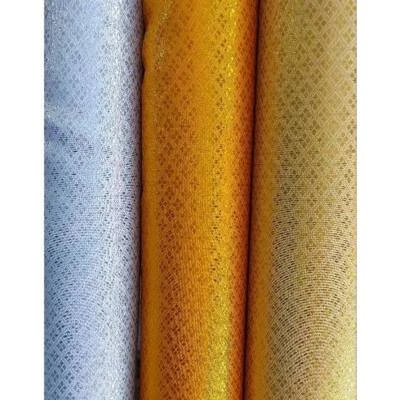 Thai Pattern Tat cloth  Gold thread cloth Width 45 inches Divided by meters DIY - Image 1 of 4
