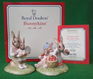 ROYAL DOULTON “TENIS Y FRESAS BUNNYKINS” - DB277 & DB278 - EDICIÓN LIMITADA. - Imagen 1 de 19